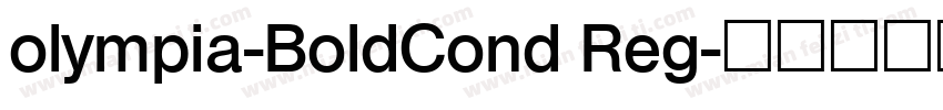 olympia-BoldCond Reg字体转换